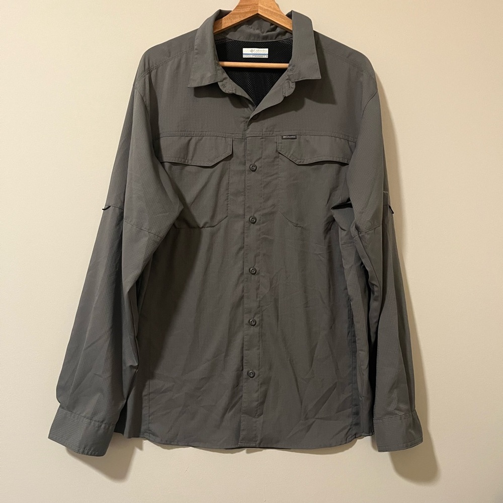 Columbia Men's Charcoal Button-Up Jacket